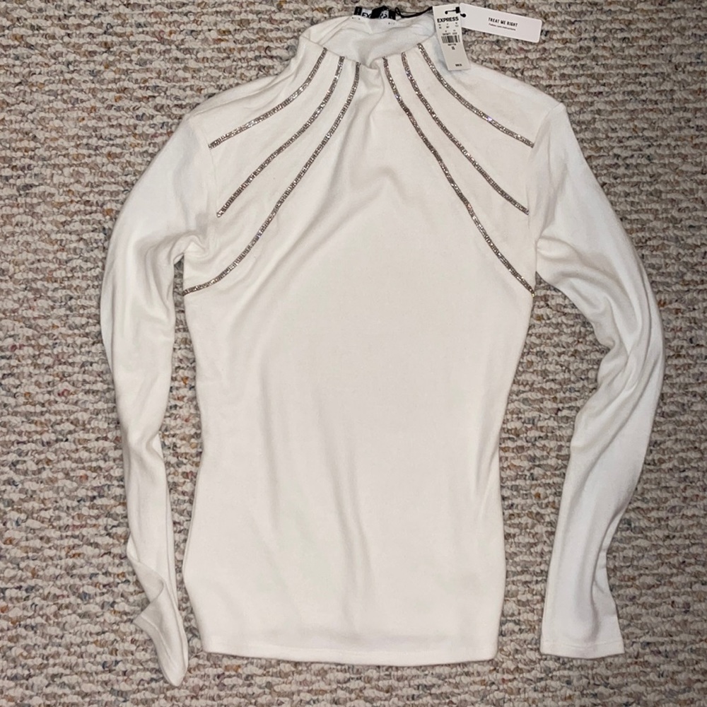 Express embellished sweater